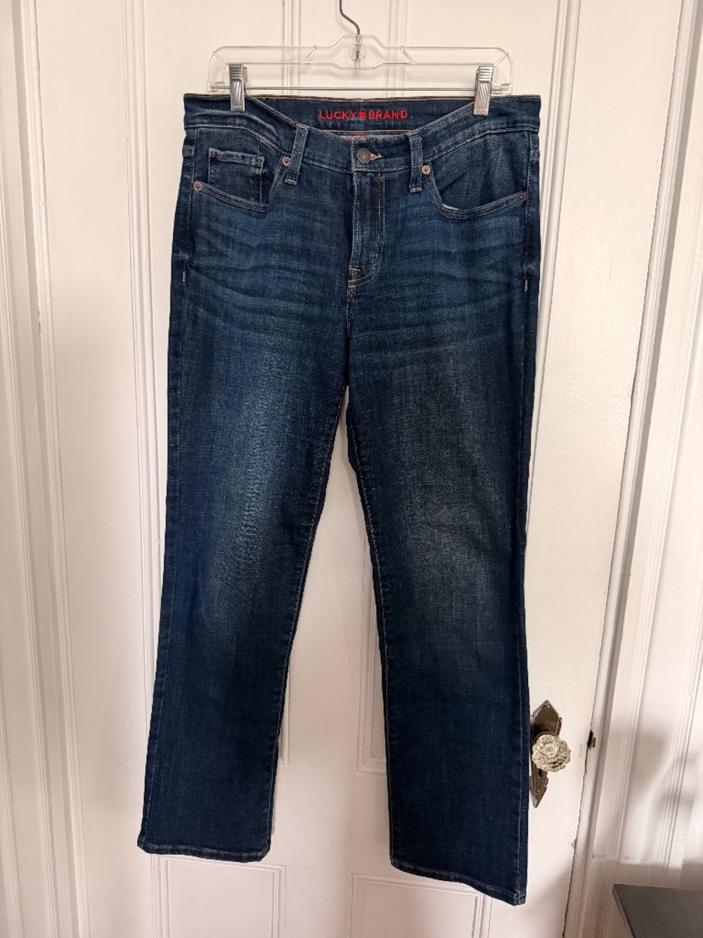 Lucky Brand Mid Rise Straight Jeans Pants, Size 8
